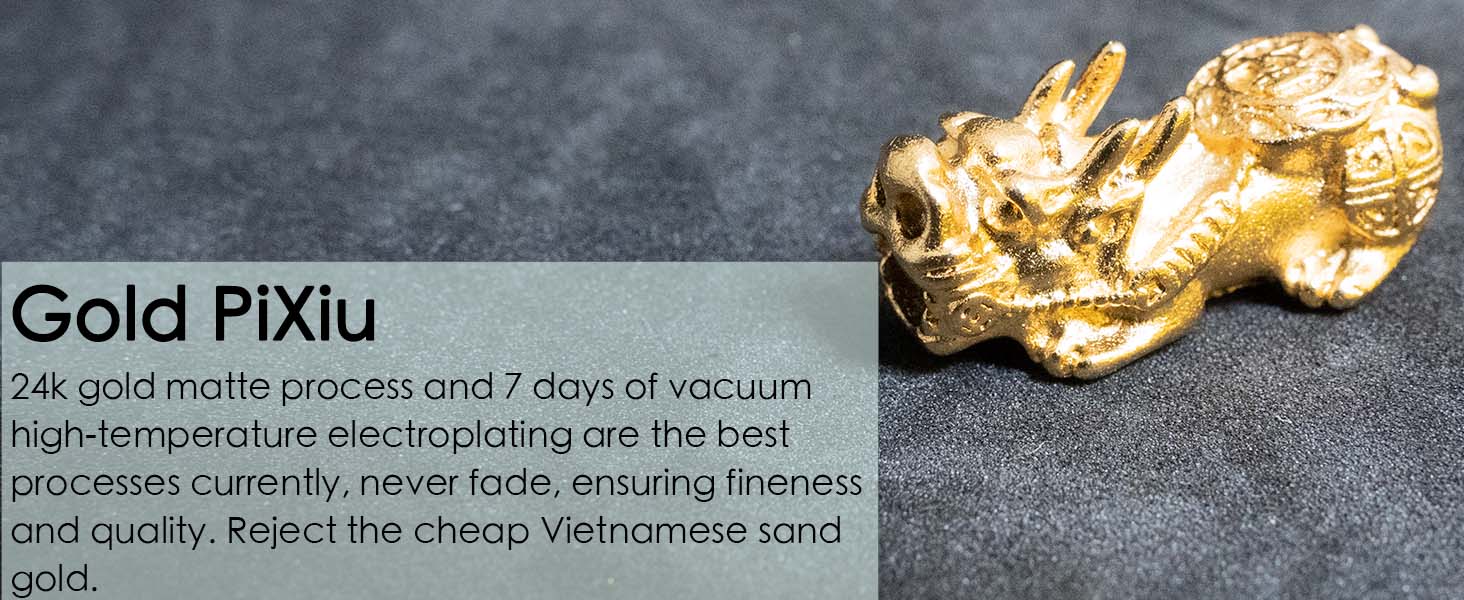 buiufish Feng Shui Bracelet 24K Gold Plated PiXiu Bracelet. Obsidian Bracelet Dragon Protection Bracelet Meditation Decompression Prayer Beads Lucky Wealth Bracelets for Men Women (12mm) protection